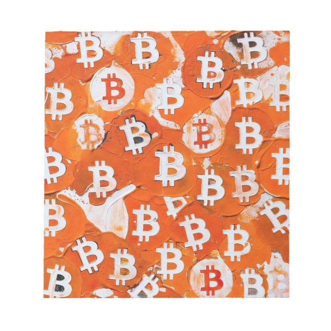 Bloc-note Art de Bitcoin (#1) peinture à l'huile (Devant)