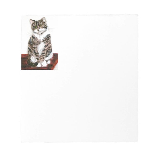 Bloc-note Art de chat mignon Kitty gris (Devant)