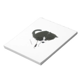 Bloc-note Art de chat noir et blanc