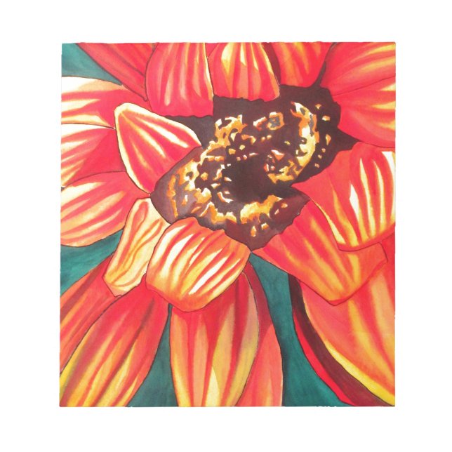 Bloc-note Art de fleur du désert de Gazania par Sacha Grosse (Devant)