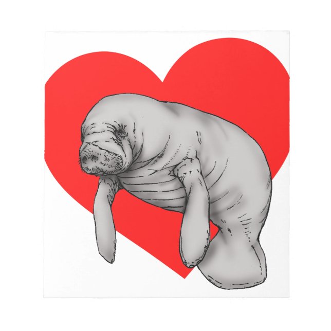 Bloc-note art manatee (Devant)
