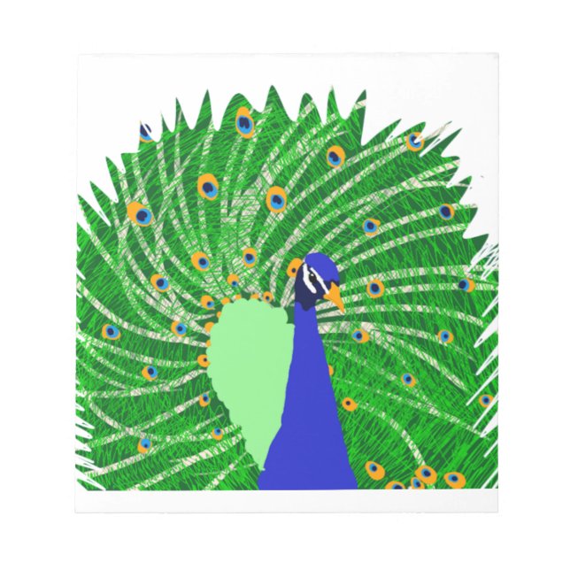 Bloc-note Art original de Peacock par Sophie age Ten (Devant)