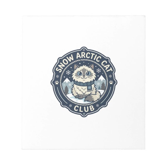 Bloc-note Art vectoriel Snow Arctic Cat POD - Snow Arctic Ca (Devant)