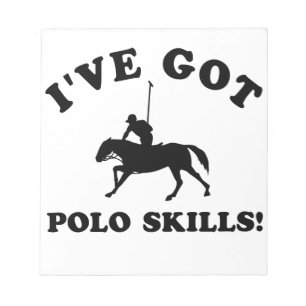 Bloc-note articles de cadeau de compétence de polo