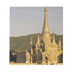 Bloc-note Asie, Myanmar, lac Inle. Pagodes.