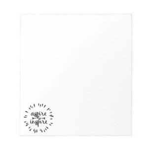 Bloc-note Aspirez pour inspirer le bloc - notes