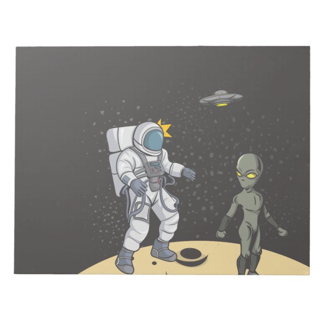 Bloc-note Astronaute et extraterrestre    (Devant)
