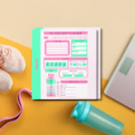 Bloc-note Atelier journalier Horaire repas et suivi de poids<br><div class="desc">Carnet de notes de programme quotidien de remise en forme</div>