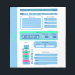 Bloc-note Atelier journalier Horaire repas et suivi de poids<br><div class="desc">Carnet de notes de programme quotidien de remise en forme</div>