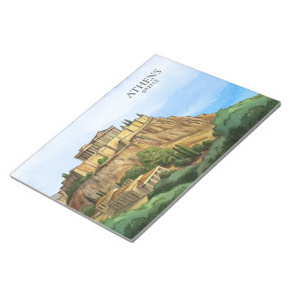 Bloc-note Athens Greece Watercolor | Historic Views
