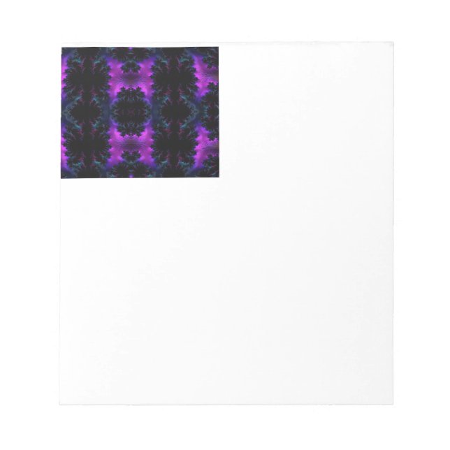 Bloc-note Aurora Borealis à minuit fractal (Devant)