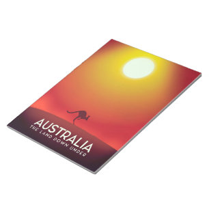 Bloc-note Australie "La terre d'en bas" impression de vacanc