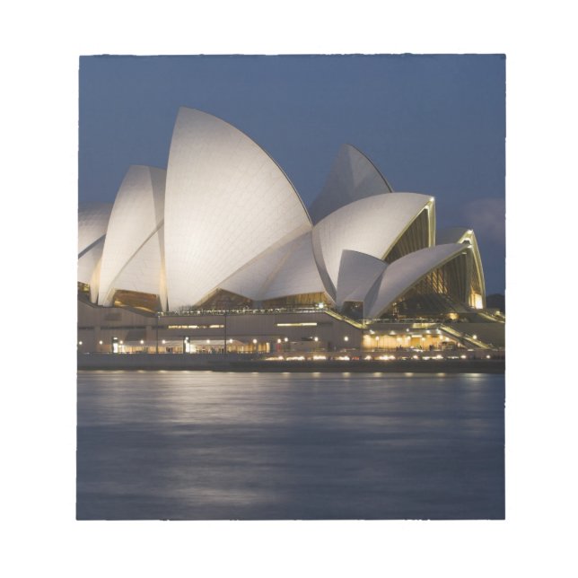 Bloc-note Australie, Sydney. Opéra de nuit sur (Devant)