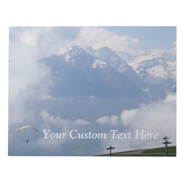 Bloc-note Austrian Alps custom notepad (Devant)