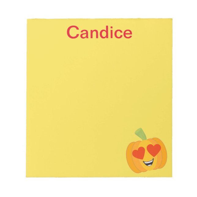 Bloc-note Automne Citrouille parfait (Devant)