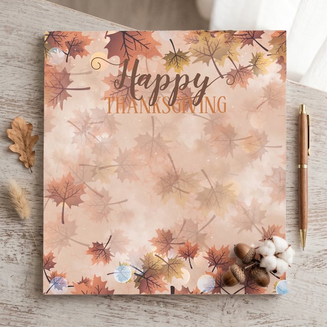 Bloc-note Automne Foliage à l'aquarelle pour Thanksgiving (Créateur téléchargé)
