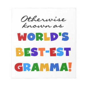 Bloc-note Autrement connu comme les meilleurs cadeaux de gra