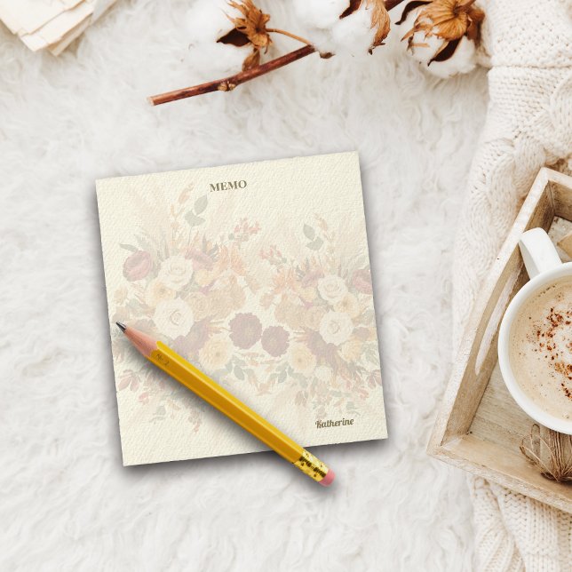 Bloc-note Autumn Cosy Florals Personnalisez l'utilisation et (Créateur téléchargé)
