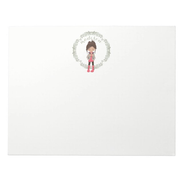 Bloc-note Avatar à la mode pour filles (Devant)