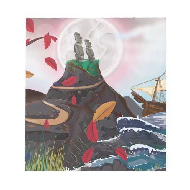 Bloc-note Aventure de l'île de Pâques (Devant)