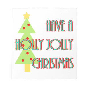 Bloc-note avez un Noël joyeux et en fête mid century modern