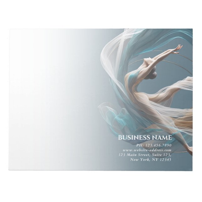 Bloc-note Avion Air Yoga Instructeur Pilates Fitness (Devant)