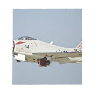 Bloc-note Avion de chasse FJ2 Fury de la marine nord-américa