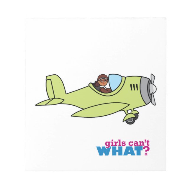 Bloc-note Avion pilote - Sombre (Devant)