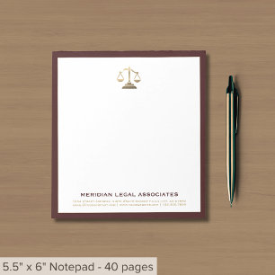 Bloc-note Avocat Avocat Juridique Professionnel