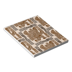 Bloc-note Aztec Eagle Guerrier Tribal Art antique