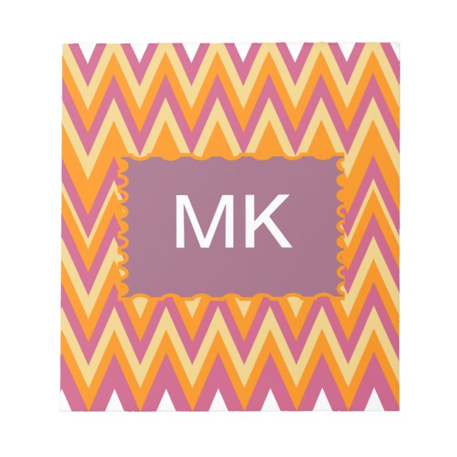 Bloc-note Aztec Tribal ZigZag (Devant)