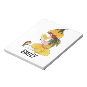 Bloc-note Babcup Flower Child Funny Cute Little Girl