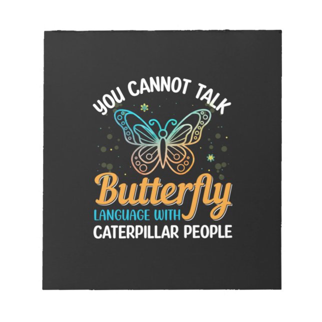 Bloc-note Babfly You Cannot Talk Butterfly (Devant)