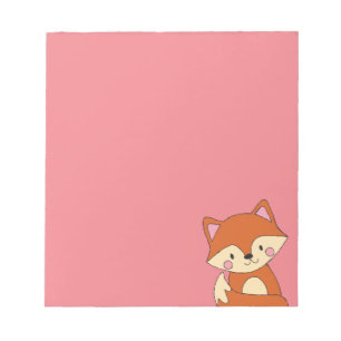 Bloc-note Baby Fox Dessin mignon Fox Art Baby Fox Design