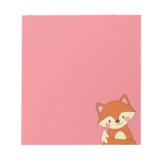 Bloc-note Baby Fox Dessin mignon Fox Art Baby Fox Design (Devant)