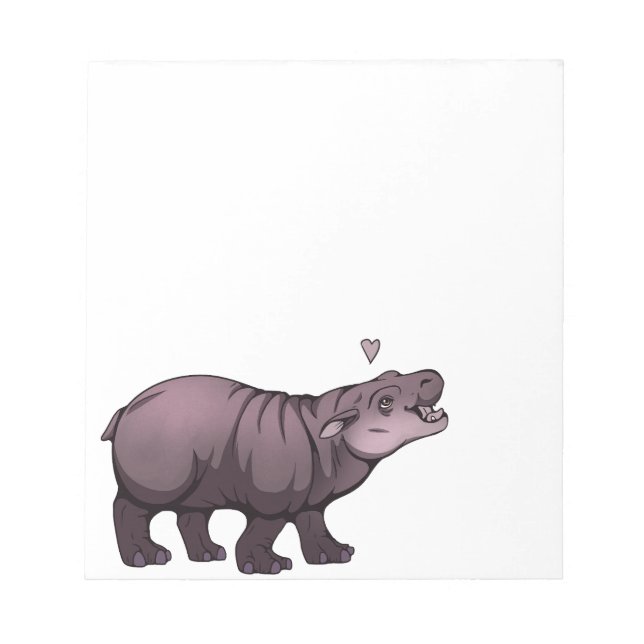 Bloc-note Baby Pigmy Hippo (Devant)