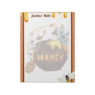 Bloc-note Baby shower d'abeille douce
