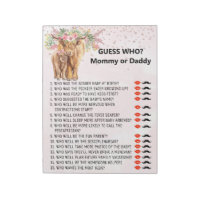 Baby shower Devins Qui Joue La vache Highland