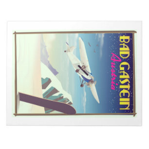 Bloc-note Bad Gastein Autriche Snowboard poster