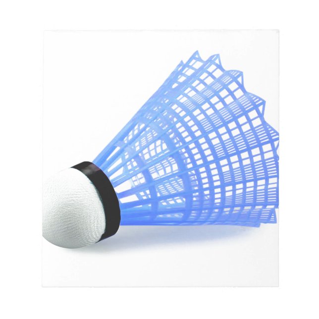 Bloc-note Badminton Shuttlecock Birdie Blue Sports (Devant)