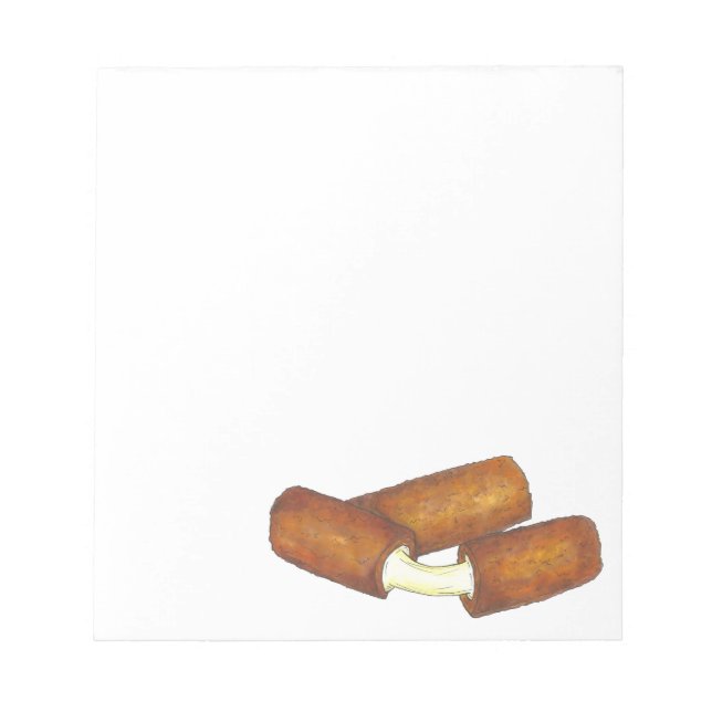 Bloc-note Baguettes de fromage Mozzarella Consommation Alime (Devant)