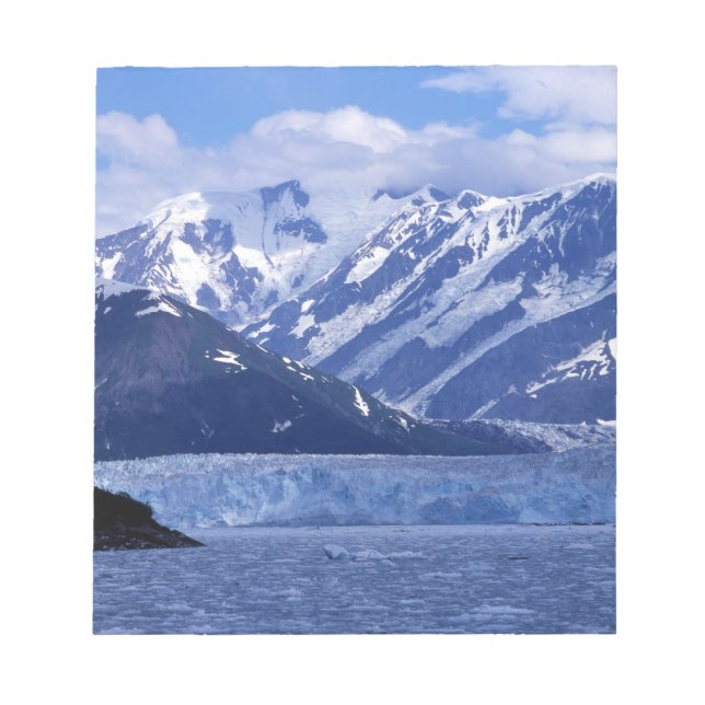 Bloc-note Baie de Disenchantment et glacier Hubbard, (Devant)