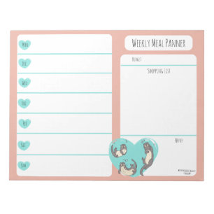 Bloc-note Baignade River Otter Ordinateur portable hebdomada