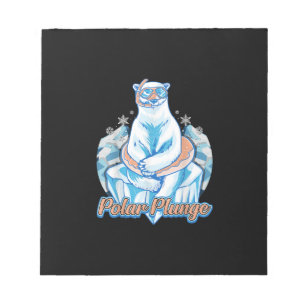 Bloc-note Bain Polaire Plongée Ice Jump Funny Ours Polaire B