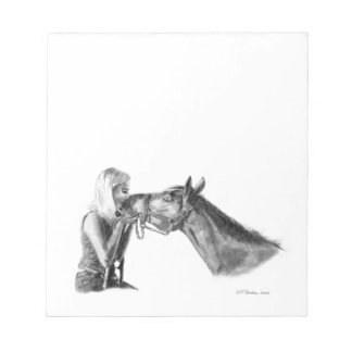 Bloc-note Baisers à cheval