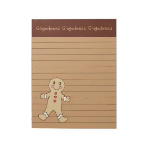 Bloc-note Baking Gingerbread Notepad