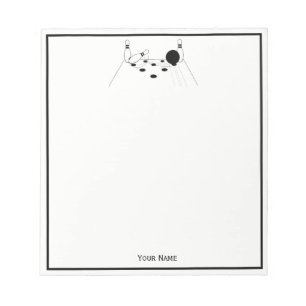 Bloc-note Balle de bowling de sport et poupées