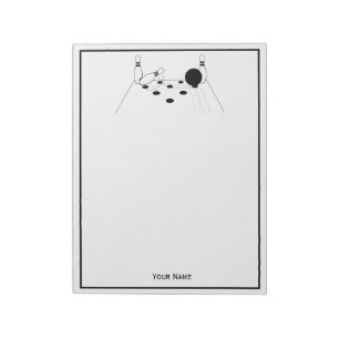 Bloc-note Balle de bowling de sport et poupées