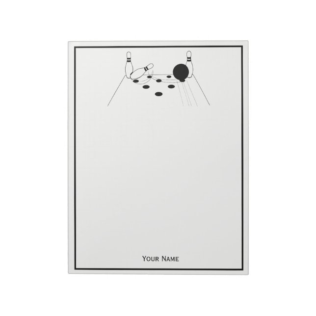 Bloc-note Balle de bowling de sport et poupées (Tourné)