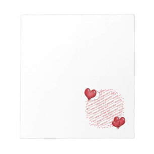 Bloc-note Balloon Hearts with Little Hearts Photo Frame